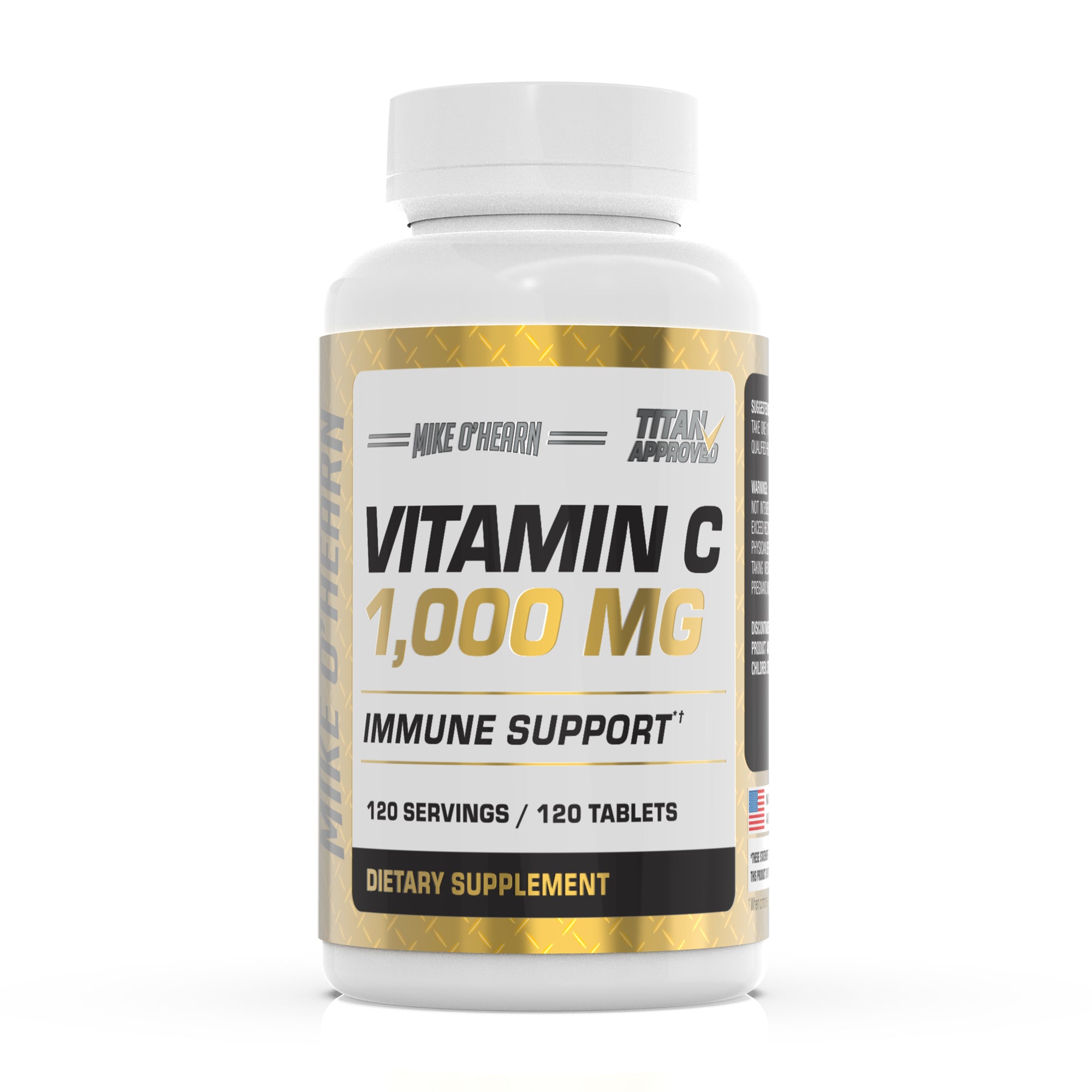 Vitamin C capsule bottle 1000 mg. Immune support. 120 servings / 120 tablets